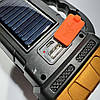Ручний акумуляторний LED ліхтар із USB та функцією PowerBank Hurry Bolt HB-2678 / Ліхтар на сонячній батареї, фото 9