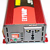 Перетворювач напруги з вольтметром 12V-220V (2600Вт) / Інвертор з чистою синусоїдою, фото 5