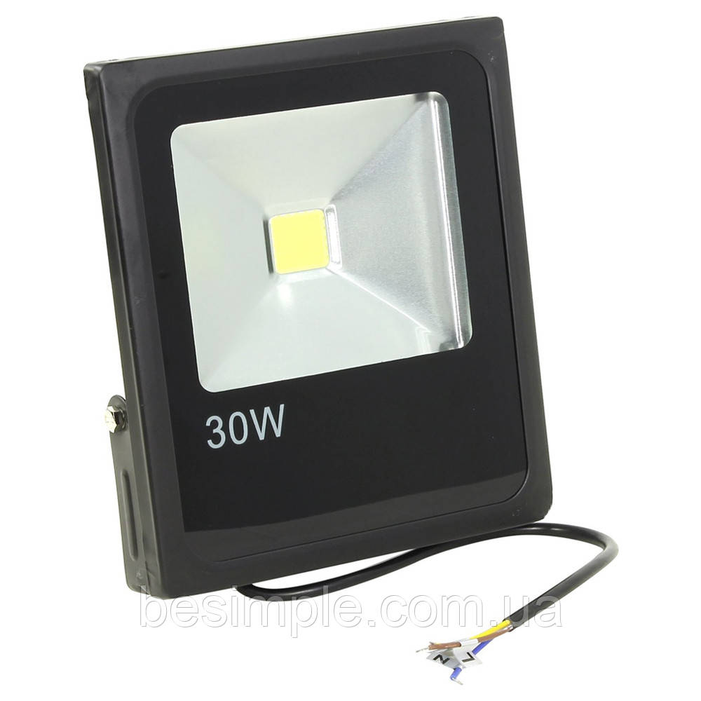 Світлодіодний прожектор 30W, 6000K, IP67, TG-08 / Настінний вуличний прожектор / LED прожектор, фото 1