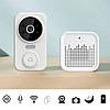 Розумний дверний дзвінок з камерою та віддаленим доступом Wi-Fi, M8, Білий / Бездротовий дзвінок / Відеодомофон, фото 4