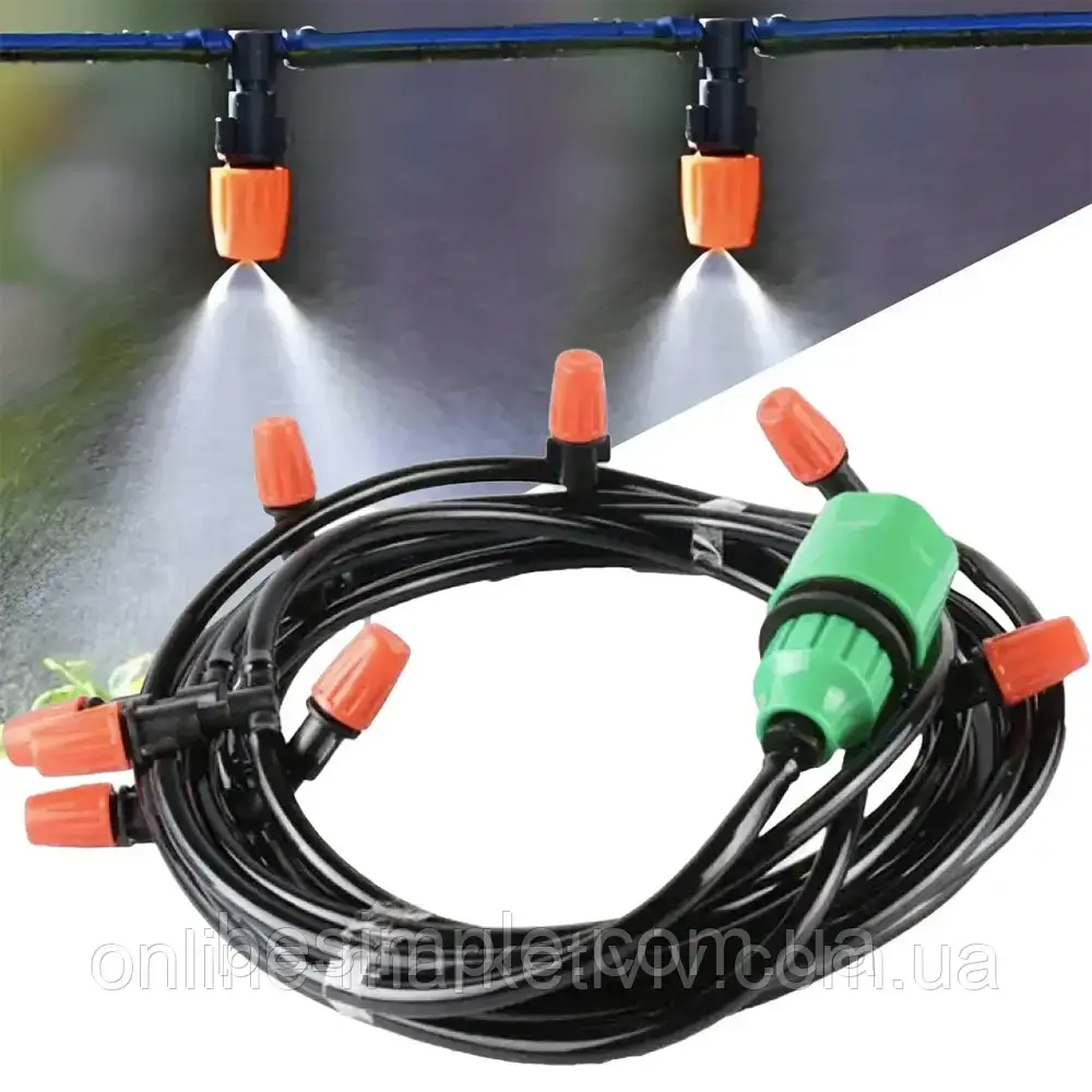 Системи туманоутворення для альтанки 15м, BD 182 / Туманоутворювач для альтанок та саду, фото 1