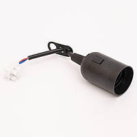 Патрон пластиковий E27 підвісний з кабелем та клемною колодкою