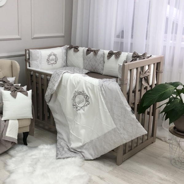 Дитячий постільний комплект Elegance какао