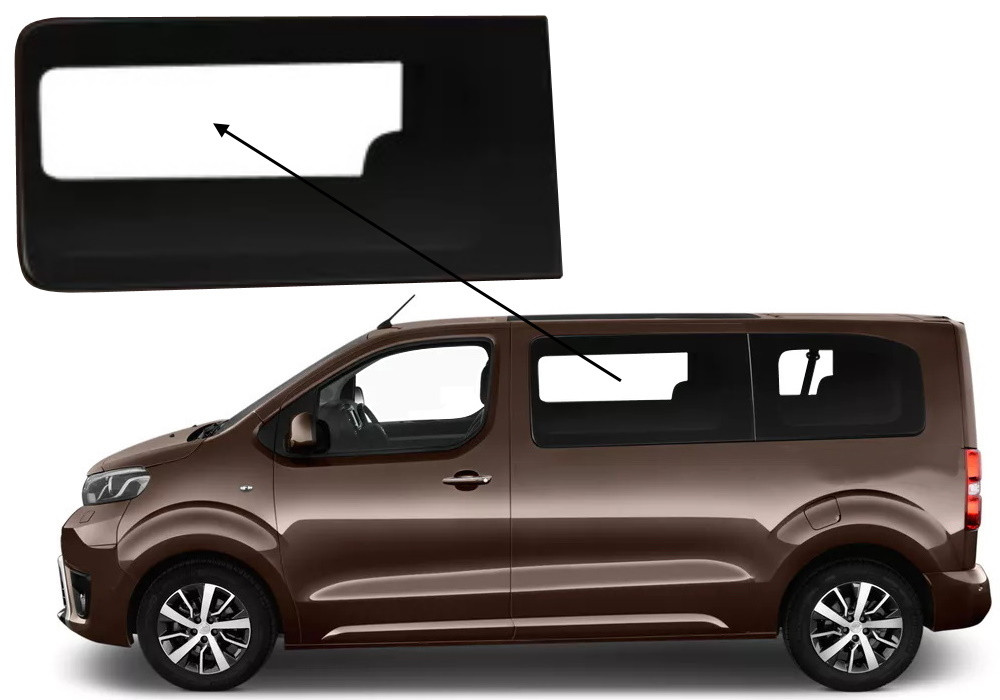 Бічне скло Toyota Proace 2016-2024 салону переднє ліве, фото 1