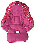 Чохол на стільчик для годування Peg Perego Siesta Метелики на малиновому DavLu (Si_000002), фото 2