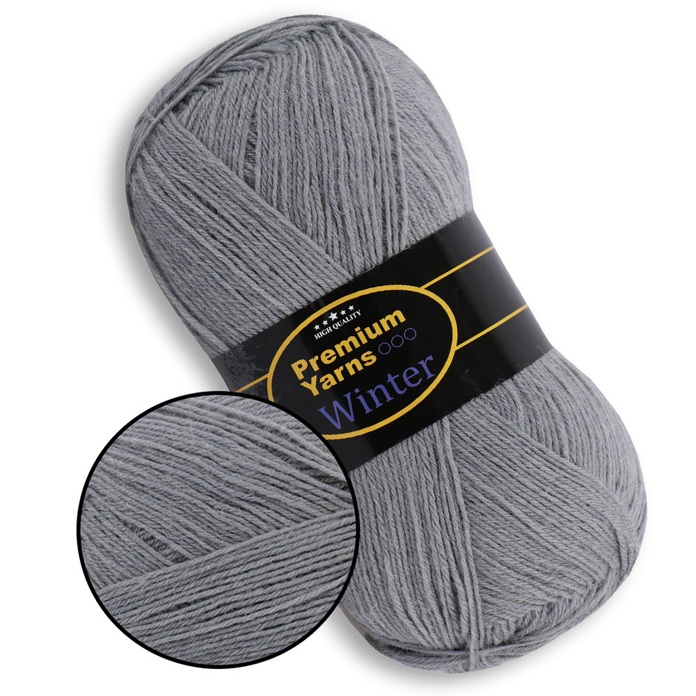 Premium Yarn Winter, Сірий No602