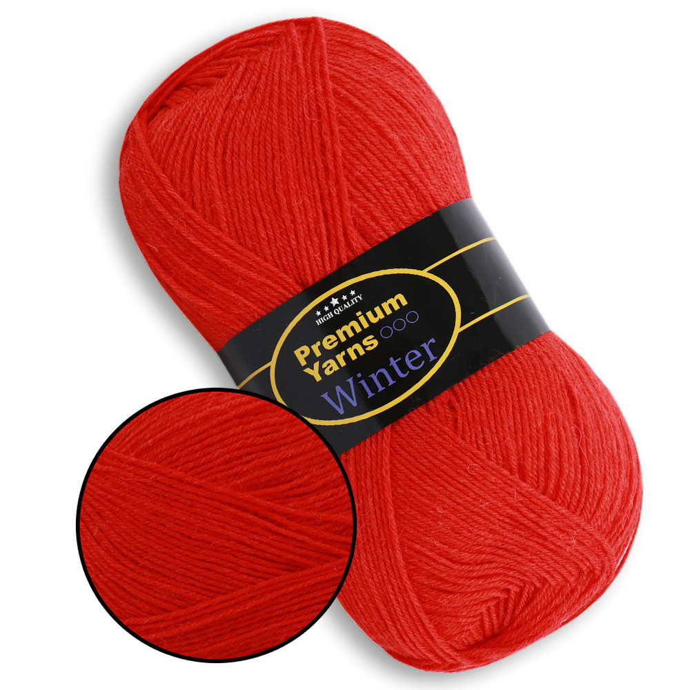 Premium Yarn Winter, Червоний №605