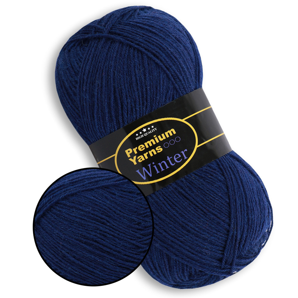 Premium Yarn Winter, Темно-синій №611, фото 1