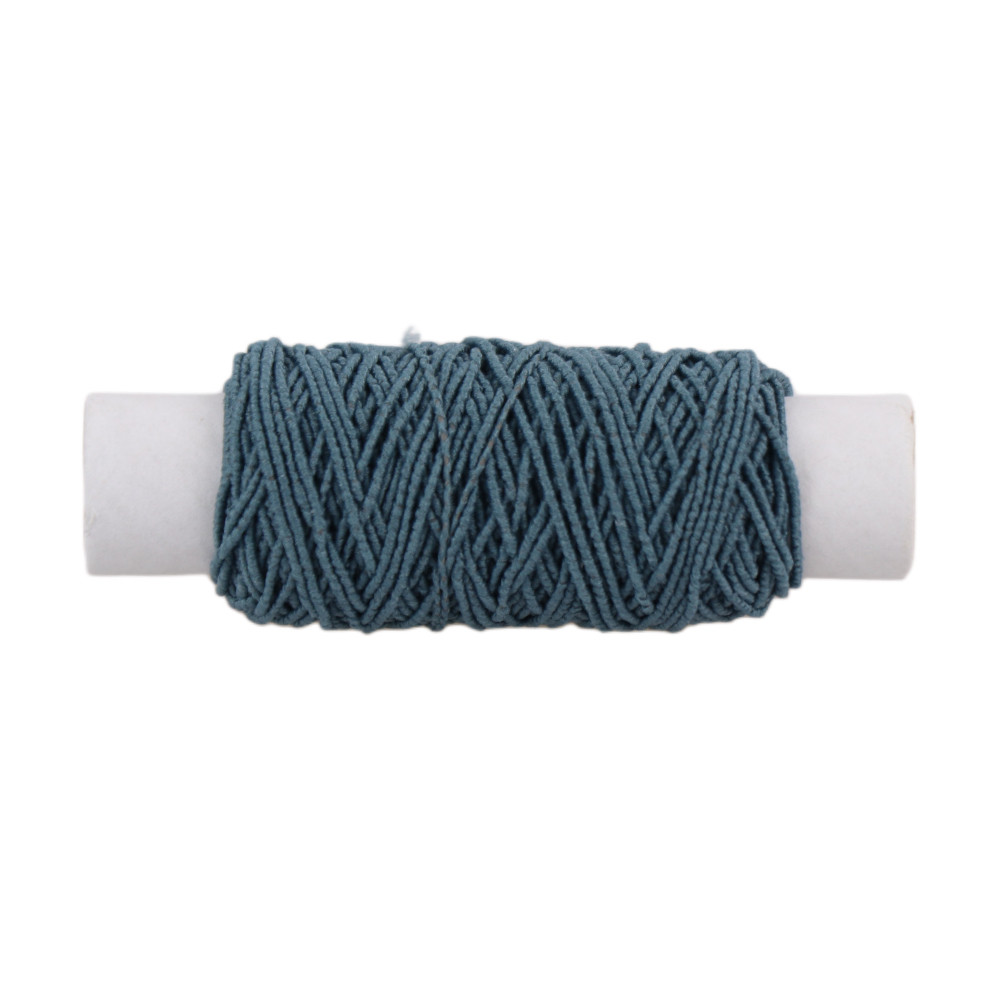 Нитка-гумка 0,6 мм, 12 м, темно-блакитна, фото 1