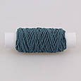 Нитка-гумка 0,6 мм, 12 м, темно-блакитна, фото 2