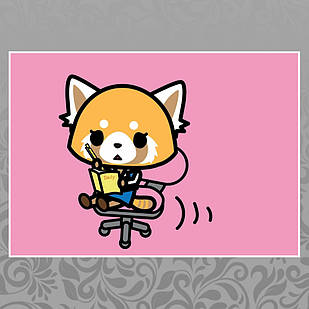 Плакат А3 Аніме Aggressive Retsuko / Агресивна Рецуко 008