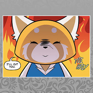 Плакат А3 Аніме Aggressive Retsuko / Агресивна Рецуко 012