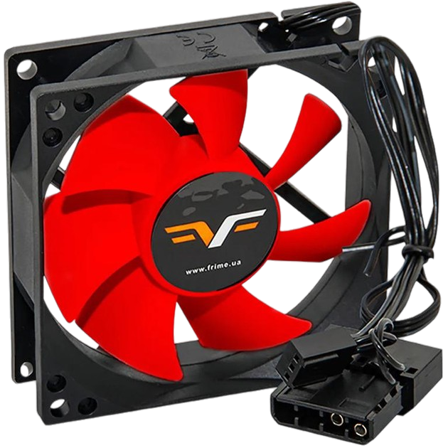 Вентилятор Frime FRF80 Black/Red (FRF80HB3)