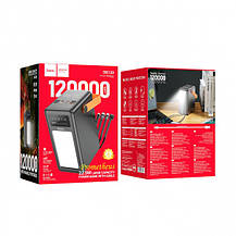 Потужний Power Bank 120000 mAh з Led ліхтарем Hoco DB120 Prometheus 22.5Вт, фото 6