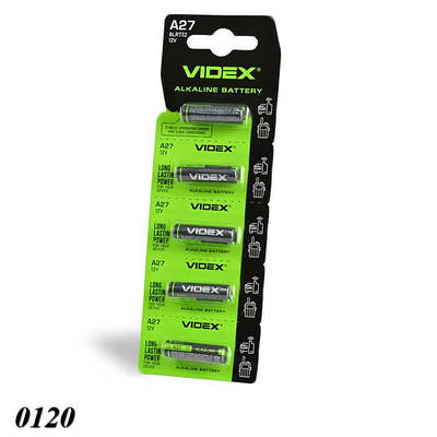 Батарейка Videx A27 8LR732 12 V (5шт)