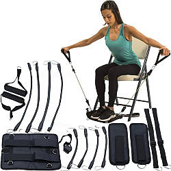 Набір трубчастих еспандерів для фітнесу 6шт / Трубчастий еспандер / Еспандер трубчастий / Тренажер еспандер