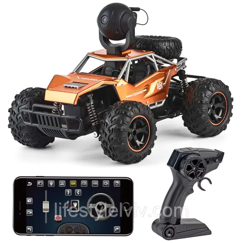 Машинка на радіокеруванні з камерою, WiFi та пультом, SPRINT / Машинка-всюдихід / Радіокерована машинка, фото 1