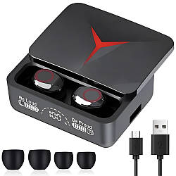 Бездротові Bluetooth навушники з мікрофоном та кейсом M90 Pro / Блютуз навушники / Навушники бездротові