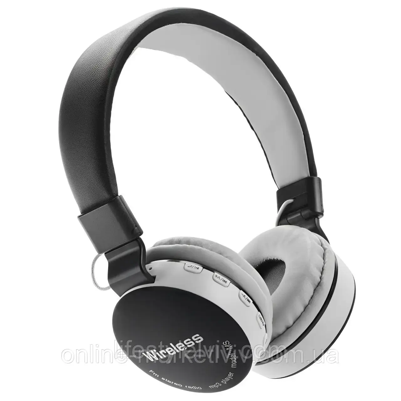 Бездротові Bluetooth навушники MS-881A, Чорні / Блютуз навушники з мікрофоном / Накладні навушники