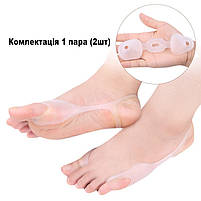 Вальгусний коректор пальців із медичного силікону. Коректор пальців. Роздільник для пальців ніг, фото 4