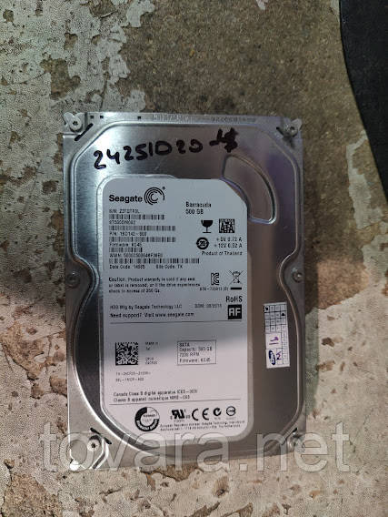 Жорсткий диск Вінчестер HDD 500 Gb / Гб Seagate Barracuda ST500DM002 3.5" SATA3 No 24251020