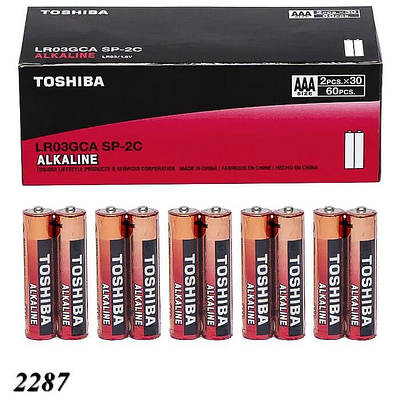 Батарейки Toshiba Alkiline LR3 ААА (60шт)