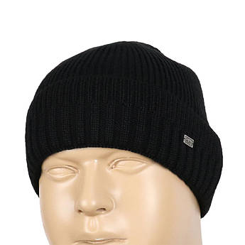 Чоловіча шапка Ellan M: Edem XL black на флісі