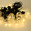 Набір 2шт Гірлянда Лампочки 10шт на 10м вулична Xmas + з'єднувач, Теплий білий / LED гірлянда на вулицю, фото 9