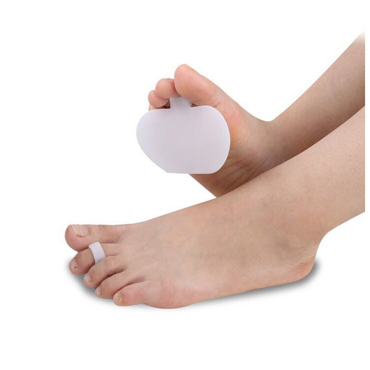 Протектор подушечки для переднього відділу. Медичні силіконові подушки під плюсну білі 1 пара (2шт), фото 1