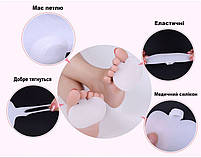 Силіконові подушечки під плюсну від мозолів та натирань. Вкладиші для зниження тиску на стопу бежеві 1 пара (2шт), фото 3