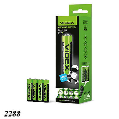 Батарейки Videx Alkiline RL3 ААА (60шт)