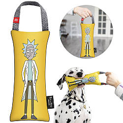 М'яка іграшка (7x16 см) зі звуком для собак "Рік та Морті 3" WAUDOG Fun, S / Ігра-пищалка для собачок