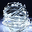Гірлянда роса на батарейках та від USB, 3м, 30Led, Xmas, Холодний білий / Новорічна світлодіодна гірлянда, фото 8