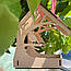 Підвісна годівниця для птахів (27×20×18см) / Вулична годівничка / Годівниця для синичок, фото 2