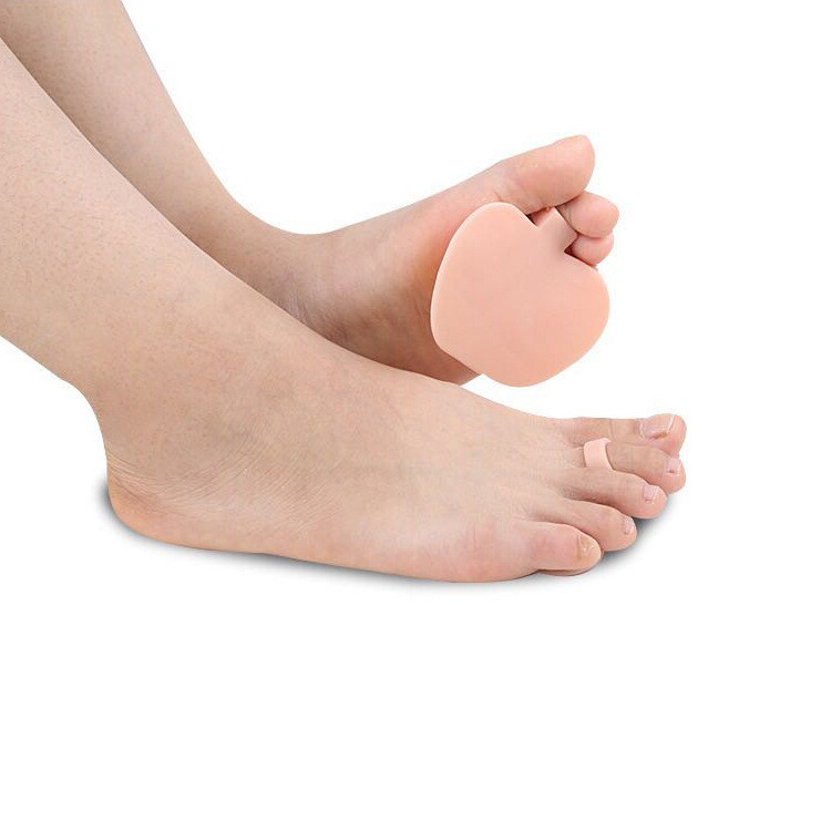 Силіконові подушечки під плюсну від мозолів та натирань. Вкладиші для зниження тиску на стопу бежеві 1 пара (2шт), фото 1