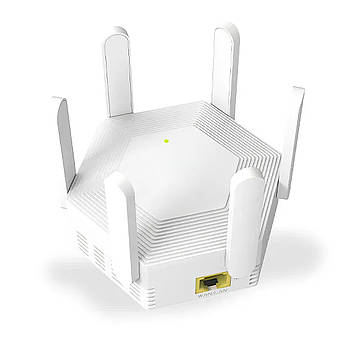 Підсилювач WI-FI сигналу від мережі, на 6 антен / WIFI репітер / Підсилювач сигналу / WIFI ретранслятор