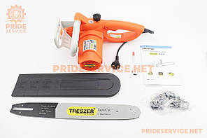 Електропила TRESZER TLE5 (2,2кВт. шина 16", ланцюг 3/8"-1,3мм-57зв. круг. зуб), бічна