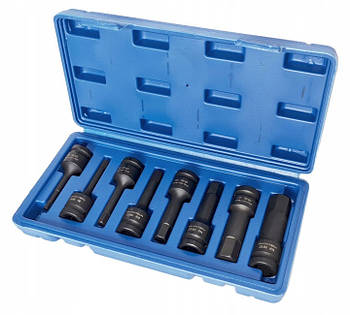 Набір ударних біт HEX IMBUS 5-19 мм 1/2'' 8 шт Falon-Tech FT5191