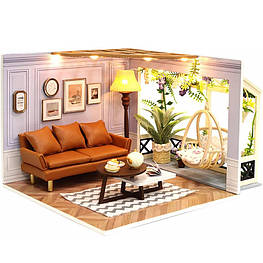 Гарний ляльковий будинок конструктор DIY Cute Room H-025 Warm moment. Румбокс