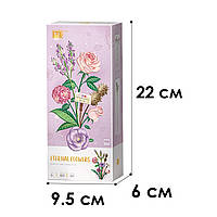 3D конструктор набір будівельних блоків LOZ 1657 троянда камелія лаванда орхідей 547 деталей, фото 5