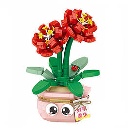 3D конструктор набір будівельних блоків LOZ 8841 амариліс 430 деталей пластиковий