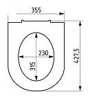 Сидіння унітазу ECO СУ-3 кріплення пластикове (355 х 428 мм), фото 7