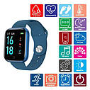 Smart Watch T80S, два браслети, температура тіла, тиск, оксиметр. Колір: синій VE-59, фото 10