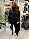 Шуба трансформер з хутра нутрії натуральна, чорна, фото 2