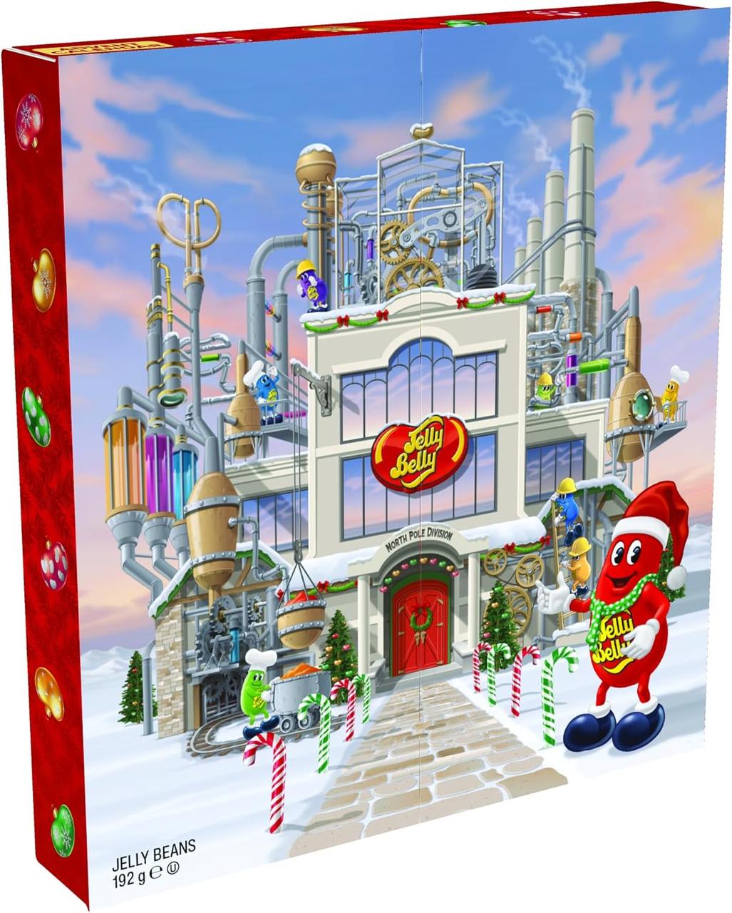 Адвент-календар із желейними цукерками Jelly Belly Jumbo JB Factory Jelly Beans Advent Calendar 192 г