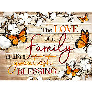 Алмазна мозаїка Сім'я — наше благословення 30х40 см Strateg (HEG87078)