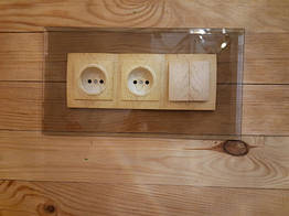 Підрозетник, рамка, накладка під вимикач тройна