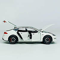 Машинка Автопром «Tesla модель S із зарядною станцією» біла, 1:24 (18 см) AP7713-3, фото 5