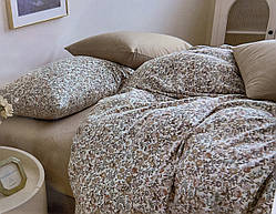 Фланелевое двуспальное постельное белье/Комплект постельного белья/постельное белье