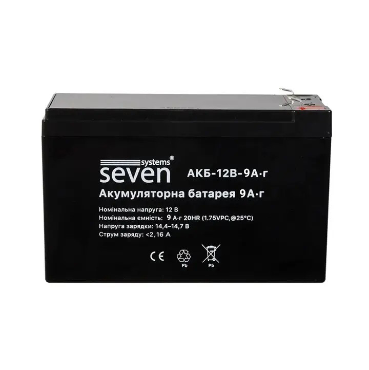 Акумуляторна батарея SEVEN 12В/9Аг